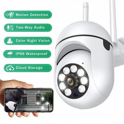 CCTV WLAN Kamera Kabellose Sicherheitskameras Außen 4X Digitalzoom Nachtfarbe KI Intelligente Verfolgung Zwei-Wege-Audio IP66