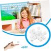 10Pcs 18mm D6 Round Corner Empty Acrylic White Blank Dice For DIY Board Game Write Painting Graffiti Props Educational Toys Tool