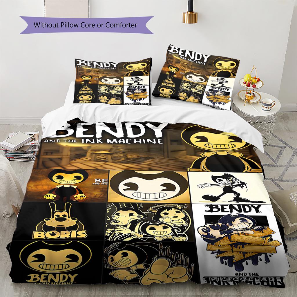 Bendy Pattern Bedding Quilt Set Quilt Cover Pillowcase Home Decoration Gift (1 * duvet cover + 2 * pillowcase, without core)