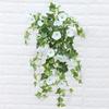 Home Wall Garland Fake Silk Morning Glory Artificial Flower Vine Hanging Plant