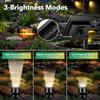 6 Light Solar Underwater Lights IP65 Waterproof Solar Light Outdoor Garden Light for Garden Yard Landscape Pathway Wall Lamp