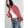 Za Autumn and Winter New Arrivals Women's Clothing Zr European and American Style Fashionable Versatile Striped Poplin Loose Shirt 8823531
