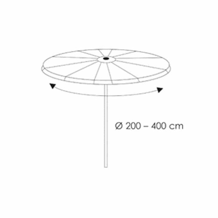 Housse de Protection Parasol Déporté Deluxe 64x250 cm