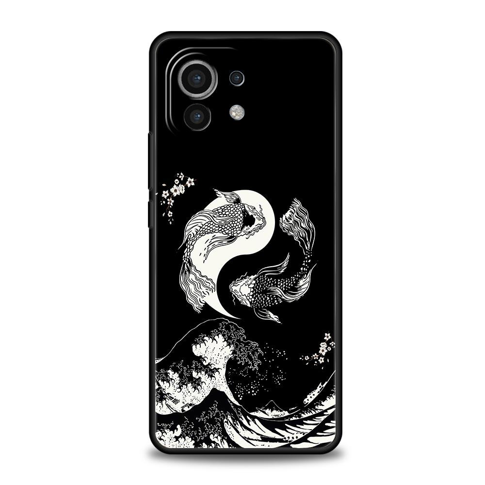 Golden Great Wave Kanagawa Surf Case For Xiaomi Poco X4 X3 NFC F3 F4 M3 M4 Mi Note 12T 10 12 11 Ultra 11T Pro 10T Lite 9T Cover