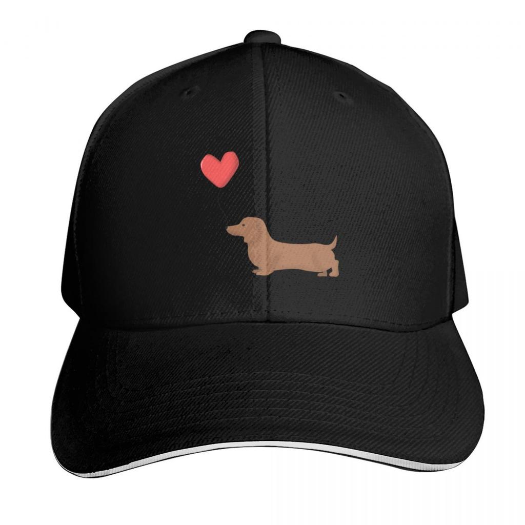 Sausage Dog Holding a Balloon Baseball Cap Christmas Hat Golf Wear Brand Unisex Cap Hiking Hat Unisexs Hats Womens