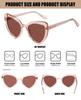 DUCO Polarized UV400 Stylish Driving 1206 Women's Sunglasses, Protection, Sunglasses, (Champagne-Brown)