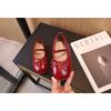 Korean Style Bowknot Solid Color Comfortable Low Cut Casual Girls Kids Leather Shoes