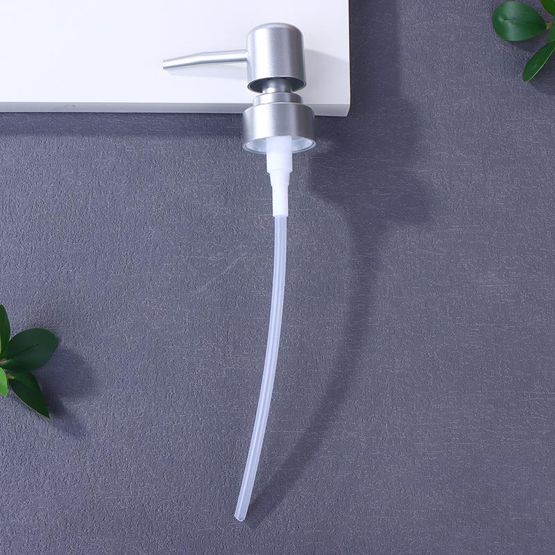 1set Soap Pump Liquid Pump Head Lotion Dispenser Head Push Type Round Head 28 Thread Bath Bottle Press Nozzle,ABS Lotion Tube