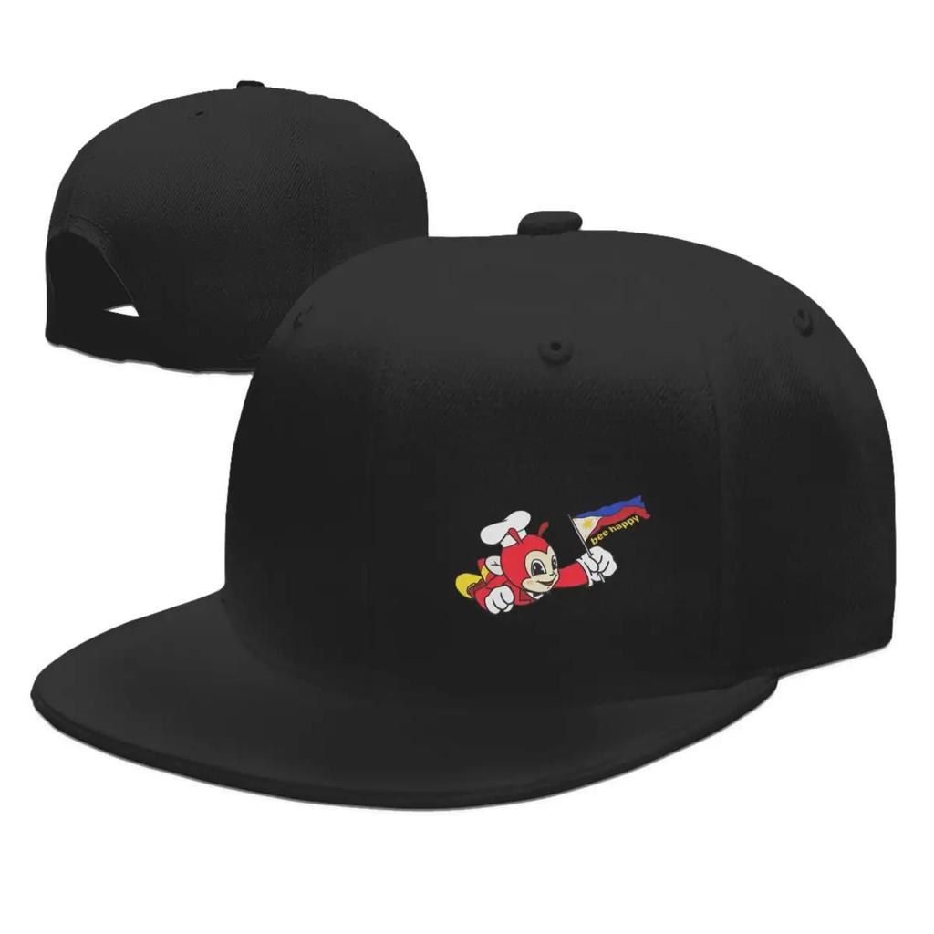 JOLLIBEE BEE HAPPY PHILIPPINE FLAG STICKER Baseball Caps Snapback Unisex Women Hats OutdoorCap Hip Hop Baseball Hat Casquette