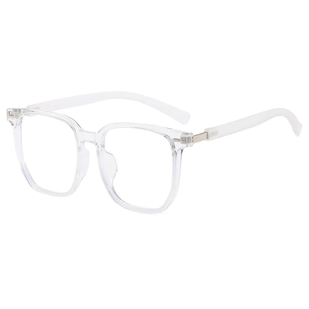 Square Shape Frame Anti-blue Eyeglasses for Men Women Fashion Simple PC Eyeglasses Light Blocking Lenses Eyeglasses Glasses