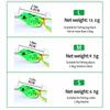 Frog Lures 2pcs Soft Tube Bait Plastic Fishing Lure With Hooks Top Water Soft 3D Eyes Artificial Wild Hanging Fishing Bait Tool