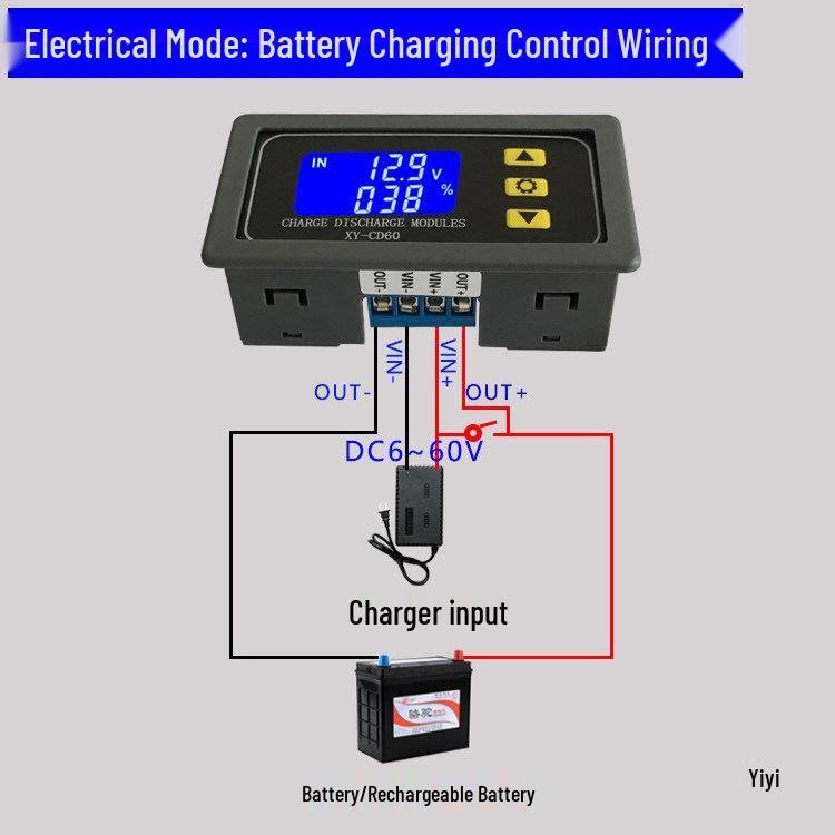CD60 Battery Charger Module with Full Charge Cut-Off and Voltage Protection