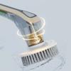 Wireless handheld multi-functional electric cleaning brush with long handle, retractable and waterproof, for cleaning kitchen dishes.