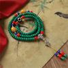 Handmade Turquoise Gemstones Prayer Beads Necklace With 8mm Round Beads Unisex Stone Wristband Cultural Spiritual Gift