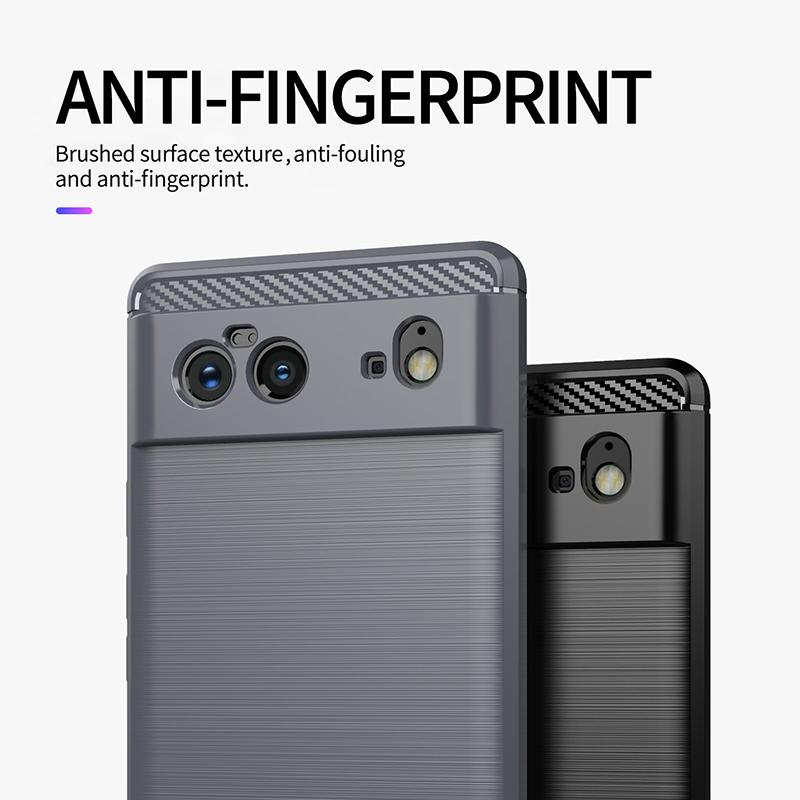 For Google Pixel 6 Case Carbon Fiber Shockproof Silicone Case for Google Pixel 6 Cover for Google Pixel 6 6 Pro 6A A 4A G 4