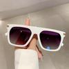 KAMMPT New Square Sunglasses Men Fashion Vintage Gradient Sun Glasses Women Stylish Trendy Brand Designer Shades