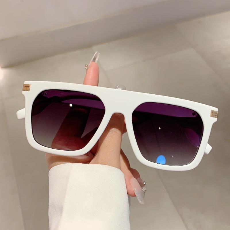 KAMMPT New Square Sunglasses Men Fashion Vintage Gradient Sun Glasses Women Stylish Trendy Brand Designer Shades