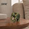 One-piece Molded Elephant 3D Printed Figurine, One-Piece Molding, Cute Simulated Industrial Style Art Model, Desktop Ornament for Home, Bookshelf