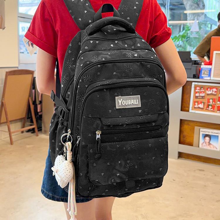 Schoolbag wholesale junior high school students large capacity 1011 new backpack female students high value backpack leisure commuter schoolbag
