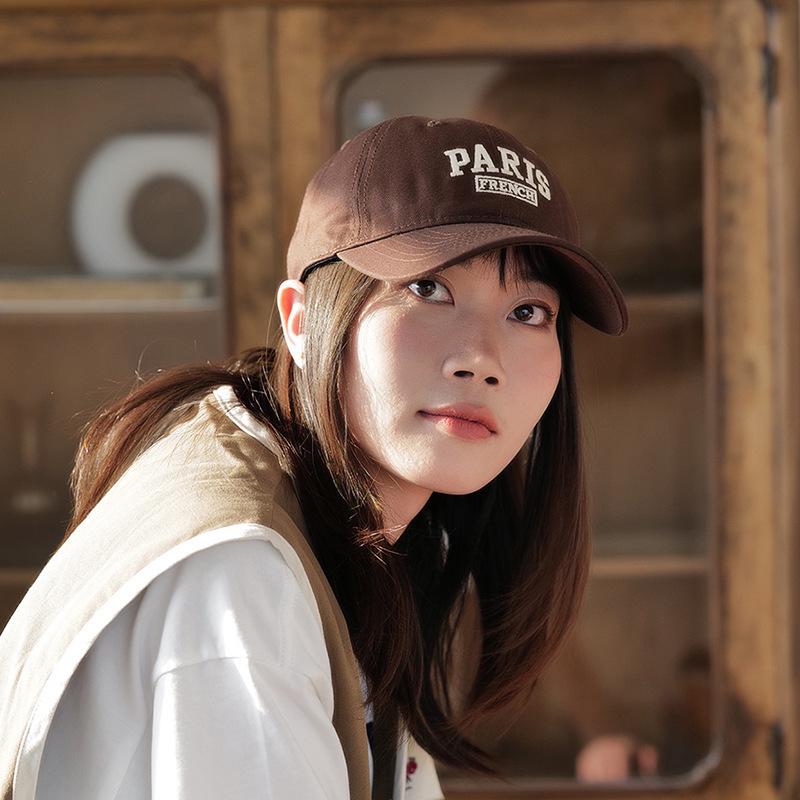 Korean Style Pink Bow Baseball Cap for Girls - Cute, Sweet, Versatile, Soft Crown, Peaked Hat