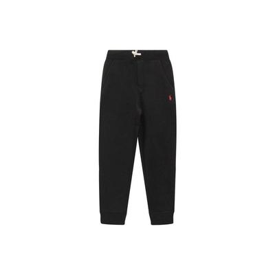 Polo Kids Logo Bestickt Einfarbig Bündchen Strick Jogginghose Kinderhosen Schwarz 323720897-002