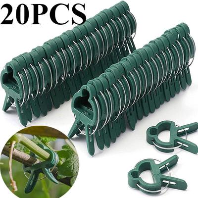 1/5/10/20Pcs Plant Fixed Clips Reusable Garden Bracket for Fixed Plants Vine Flower Seedling Tomatoes Support Garden Supplies Garden Tools
