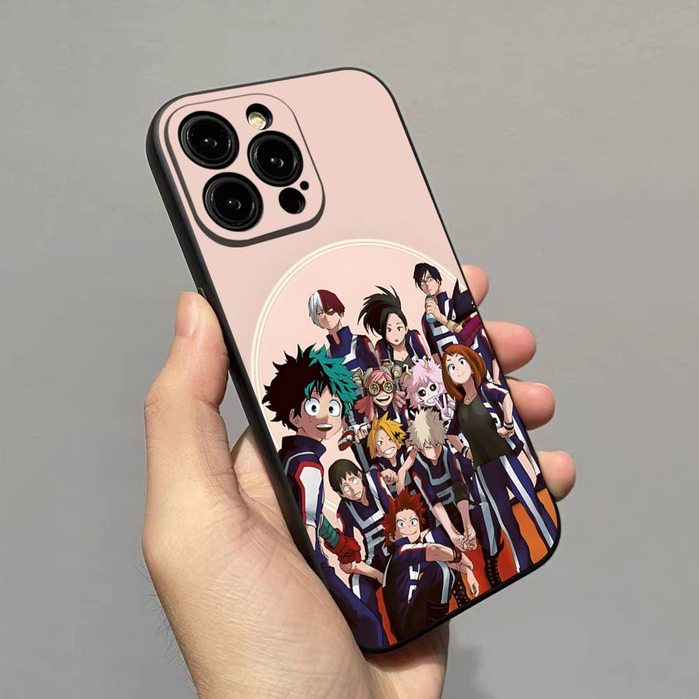 My H-Hero Academia D-Deku Phone Case For IPhone 17 16 15 14 13 12 11 Pro Max Plus Mini Soft Black Cover