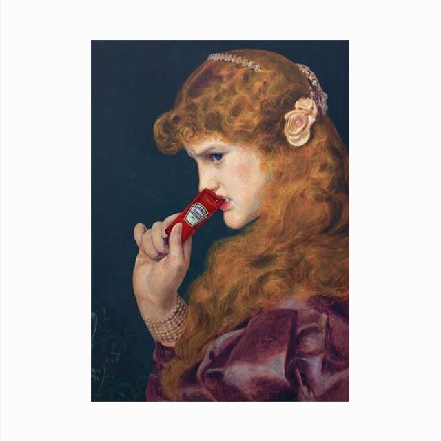 

Винтажная картина, элегантная женская печать, плакаты с жевательной резинкой и принты, ретро декоративные настенные картины для гостиной 21x30cm No Framed