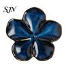 Unique Kiln Change Tableware Cherry Blossom Sauce Dish, Ceramic Sushi Soy Dipping Bowl, Small Appetizer Plates Decorative Seasoning Serving