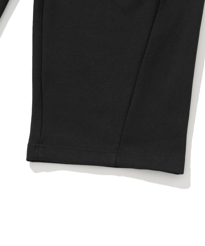 KNITTED Curved Training Pants Black