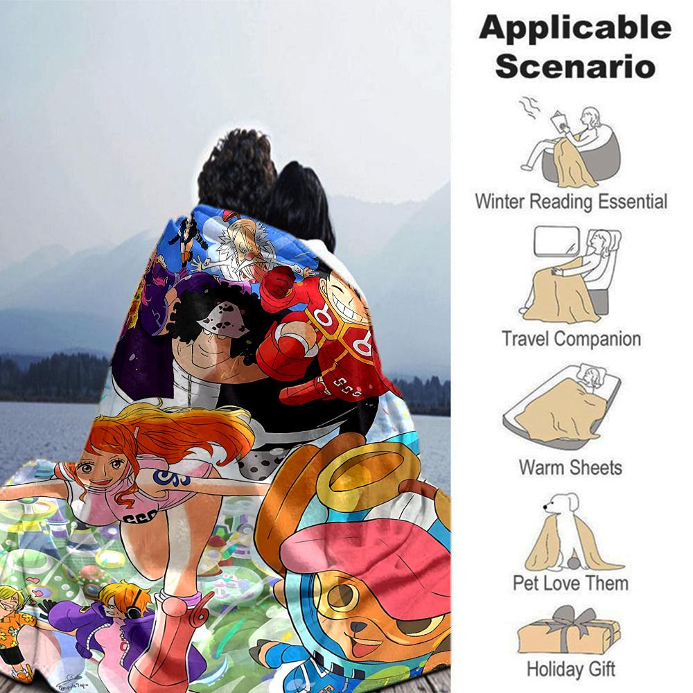 1pc One Piece Throw Blanket Soft Flannel, Cozy All Season Polyester Perfect for Home, Office