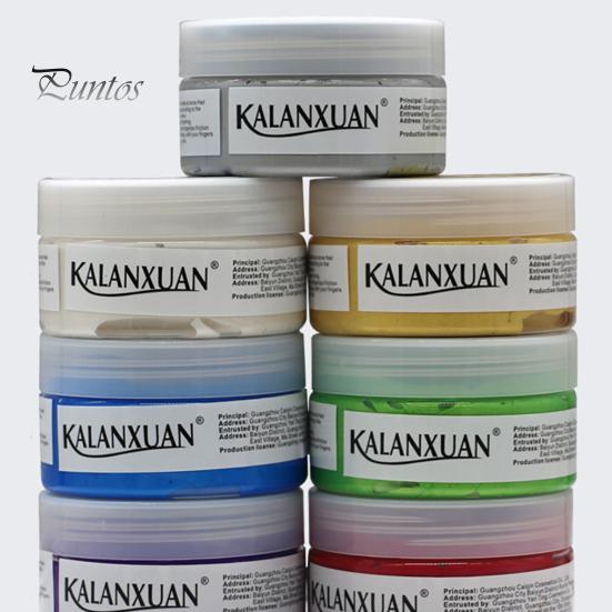 Hair Wax Long Lasting No Discoloration Fashionable Cream Temporary Color Hairstyle for Cosplay