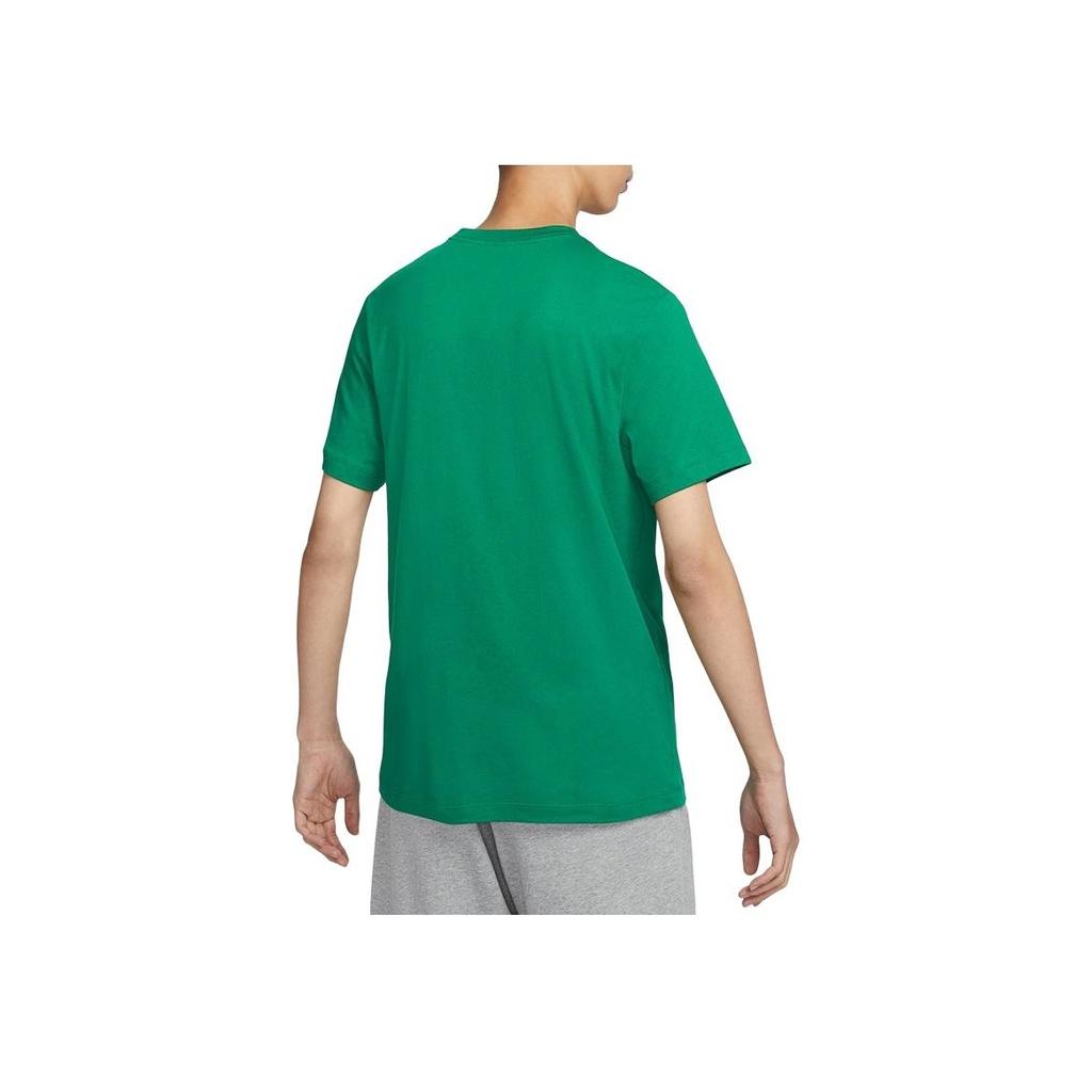 Nike SS24 Letter Logo Casual Pullover Knit Sports Soft Comfortable Durable Classic Crew Neck Short Sleeve T-Shirt Men T-Shirt Peacock-Green AR5005-365