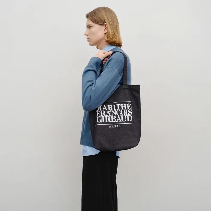 CLASSIC LOGO DENIM ECO BAG dark blue