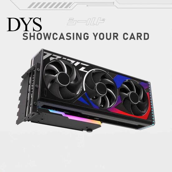 Vertical Video Card Holder Graphics GPU Support PCI-E 4.0 16X Riser Expansion Cable Computer Case Chassis 90 Degrees Right Angle Mount Bracket