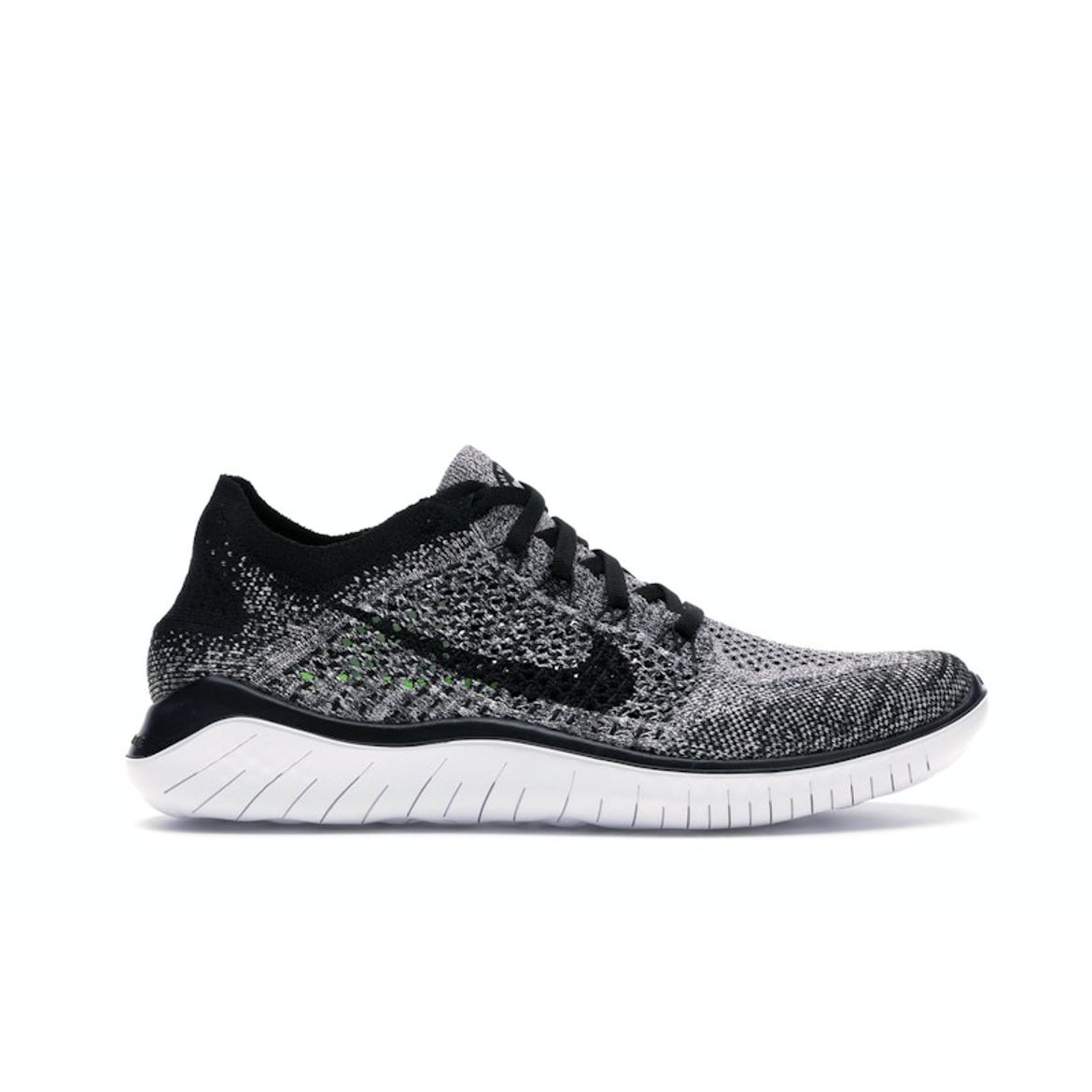 

Nike Wmns Free RN Flyknit 2018 Білий Чорний 942839-101 EU 38.5