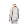 Adidas Solid Color Hooded Zip Vest With Brand Logo Print Men Outerwear White HE1462