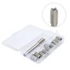 11pcs M10X1.25 Thread Repair Kit with Precision Cut Tap and Galvanized Stainless Steel Inserts for Fixing Damaged Threads