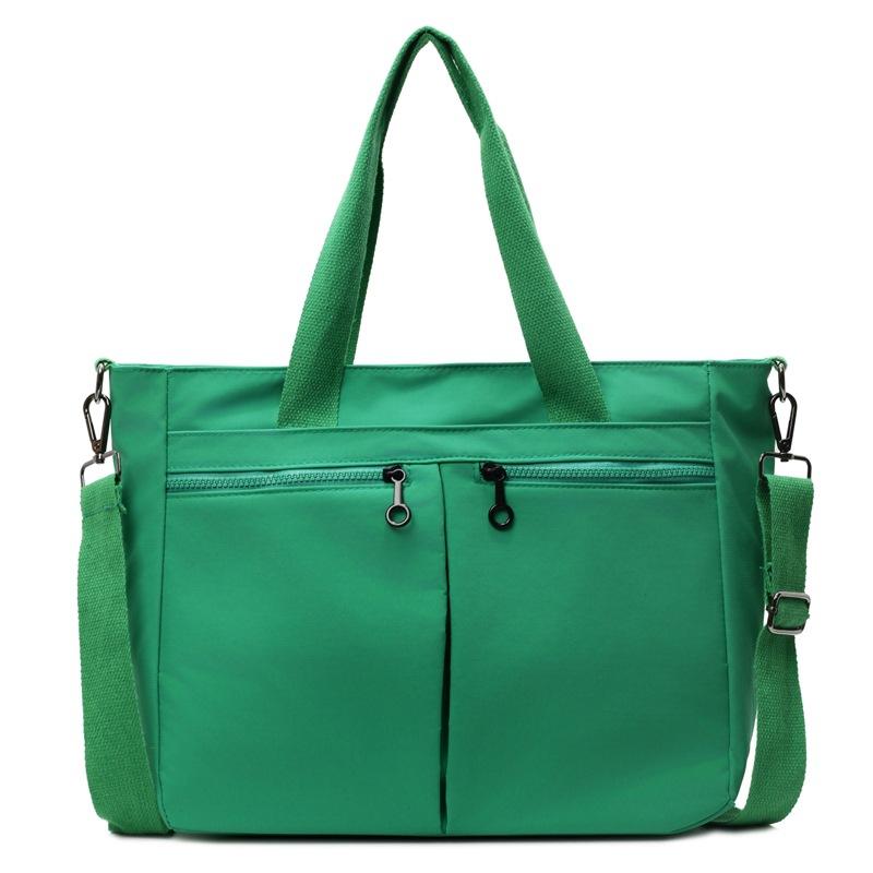 New Lightweight Portable Women's Daily Commuting Large-capacity Solid Color Shoulder Messenger Bag