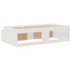 Bed Frame with Drawers White 90 x 200 cm Particleboard