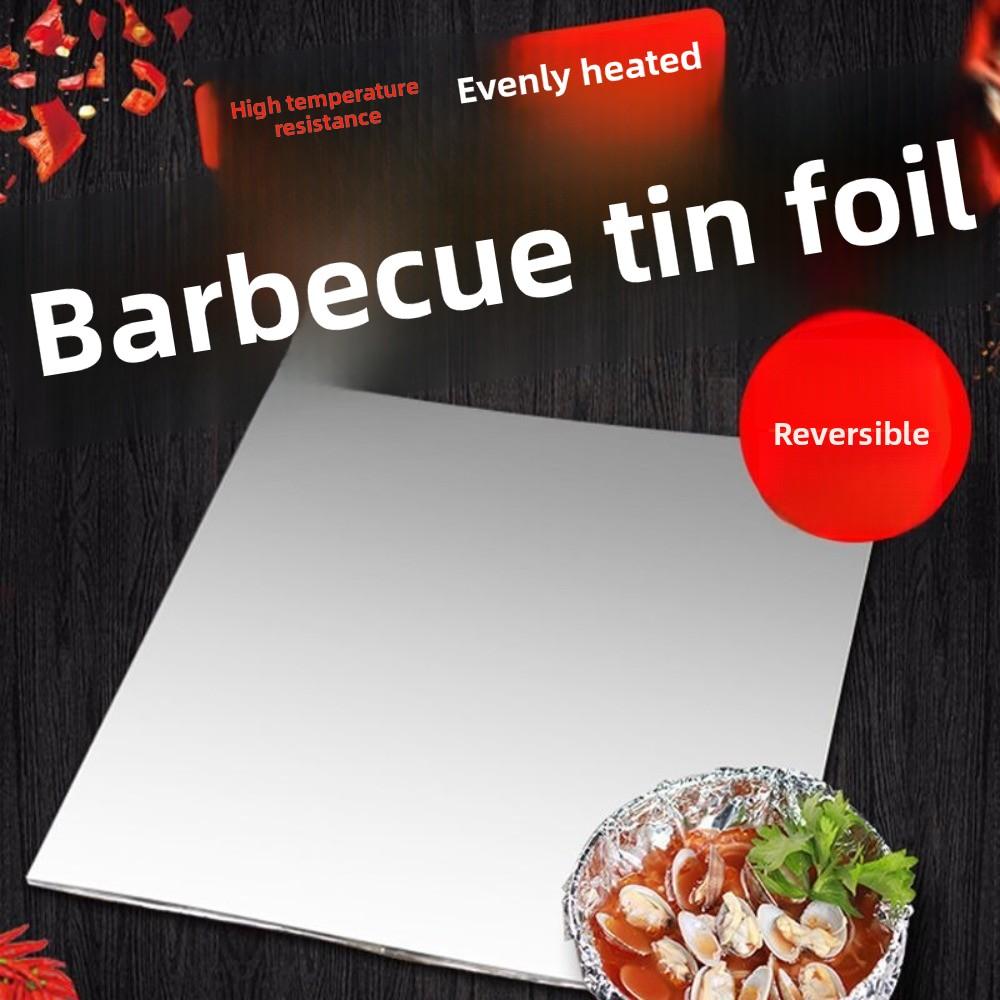 50pcs Square Aluminum Foil Paper Disposable Tin Foil Paper New Kitchen Baking Tool  Barbecue