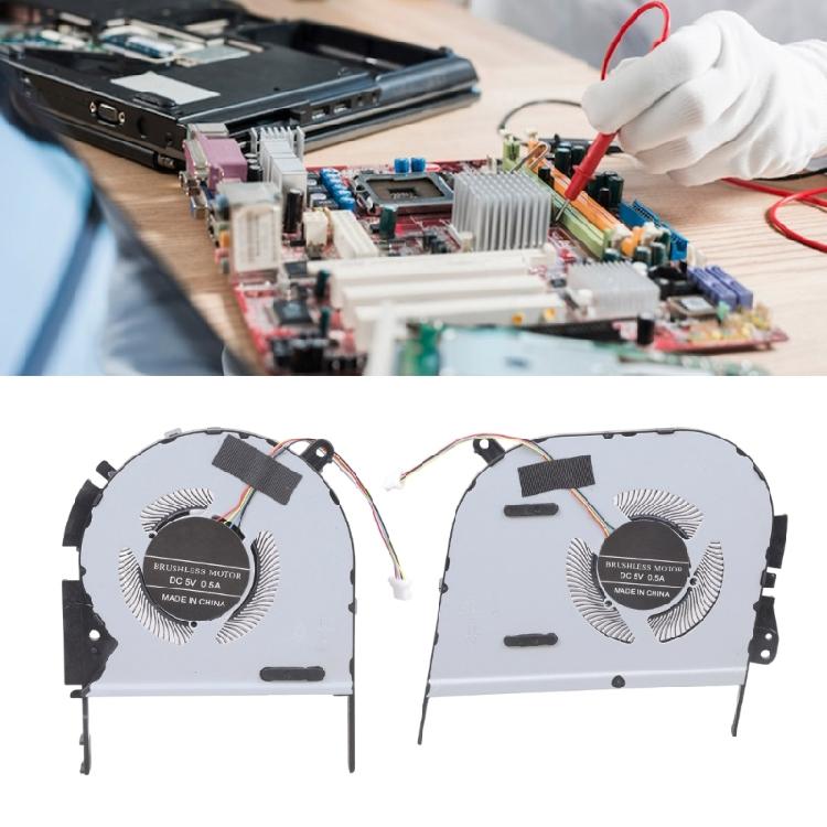 Laptop CPU Cooling Fan Compatibles With Most Models Low Noise Operating Metal Fan for M7600 N7600 M6500 Radaitor GPU Fan