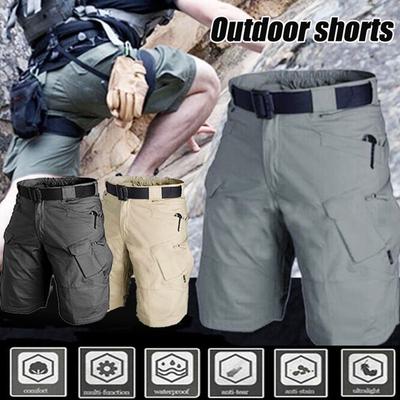 IX7 Şehir Taktik Askeri Kamuflaj Şort Açık Çok Cepler Yürüyüş Şort Pantolon Spor Trekking Eğitim Kargo Şort