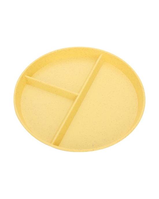 Strona główna Zastawa śniadaniowa Dzieci Trzykomorowy podzielony talerz na posiłki Racja utraty wagi Niezniszczalny talerz do naczyń