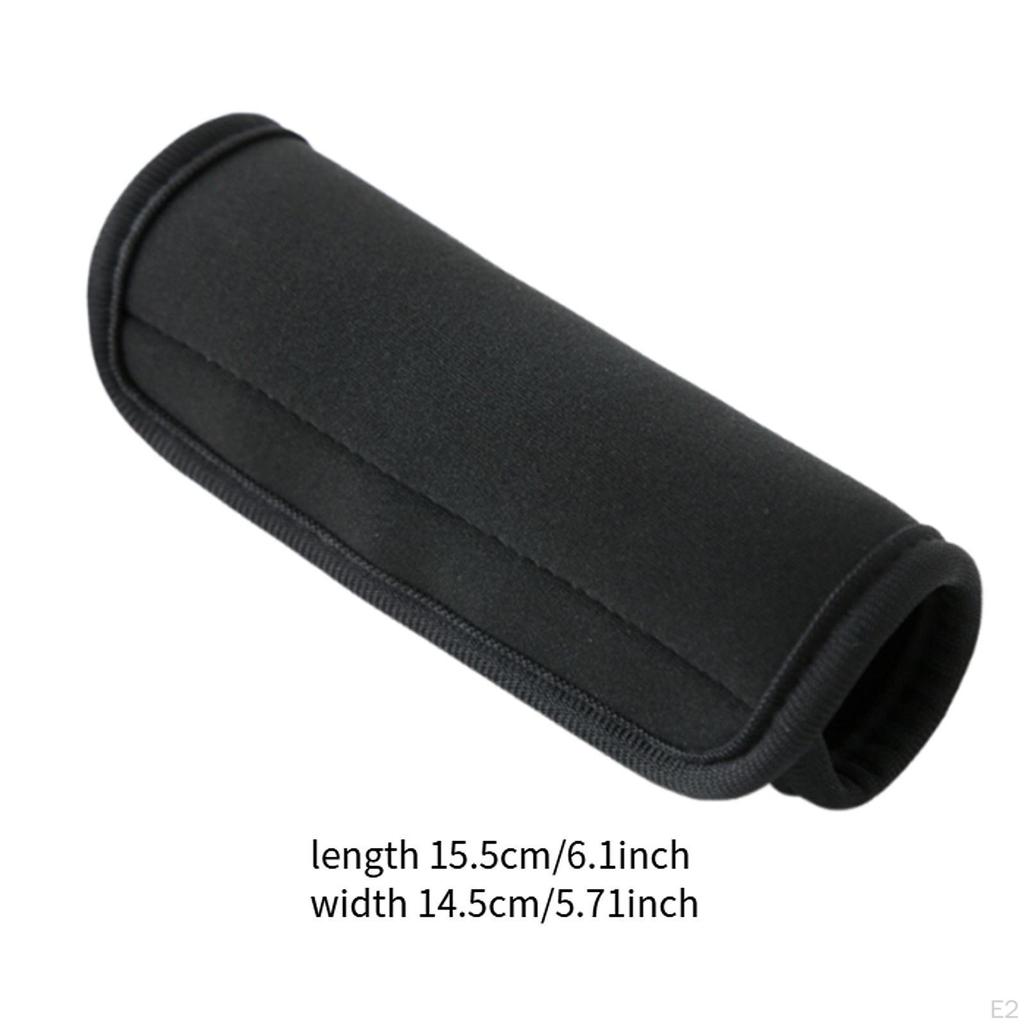 Gepäckgriff-Umwicklung, Griffschutz für Koffer, Reisezubehör, Komfortgriff-Überzug, Weich Schwarz