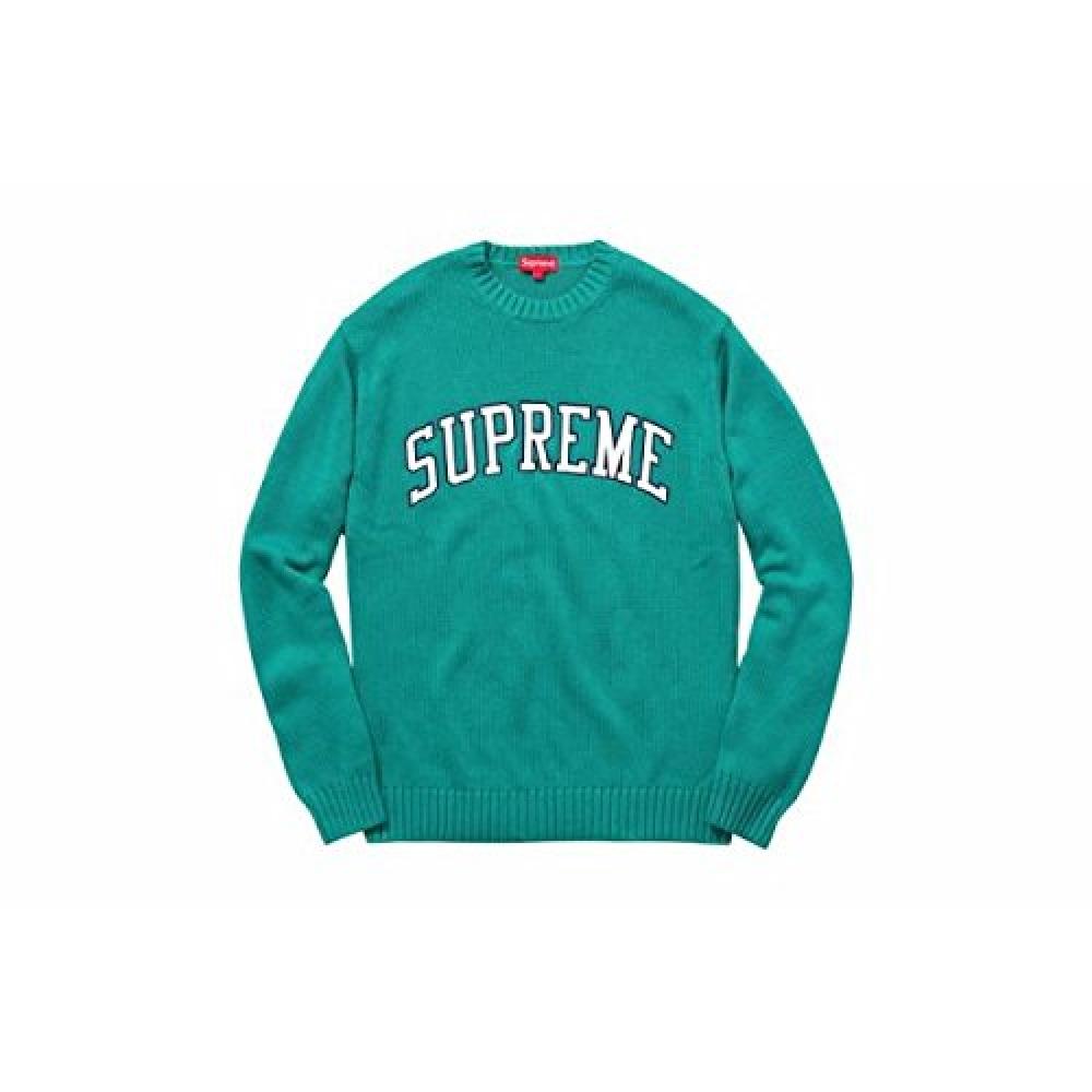 Supreme S Size Tackle Twill Sweater 2016 SS Teal Men S Sweater