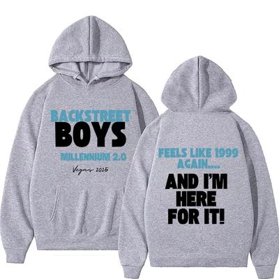 Moletom Rock Brand Backstreet Boys Millennium To Vegas Tour Masculino Feminino Moda Pop Music Pulôver Masculino Casual