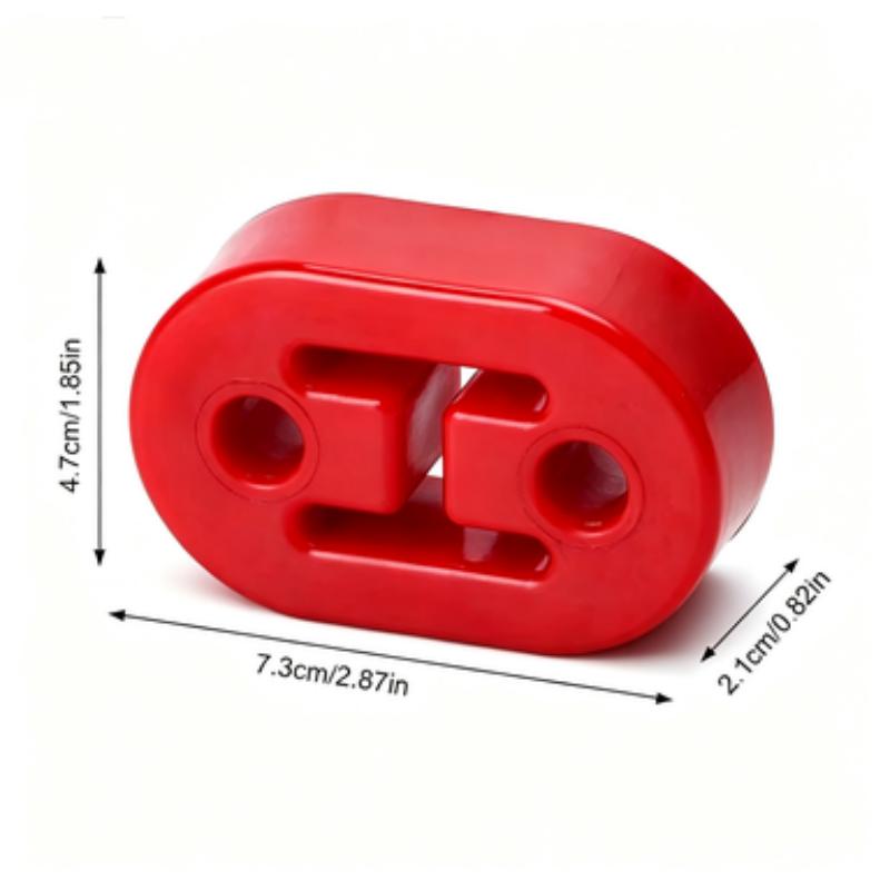 Universal Exhaust Hanger Red Rubber Shock-Absorbing Muffler Bracket