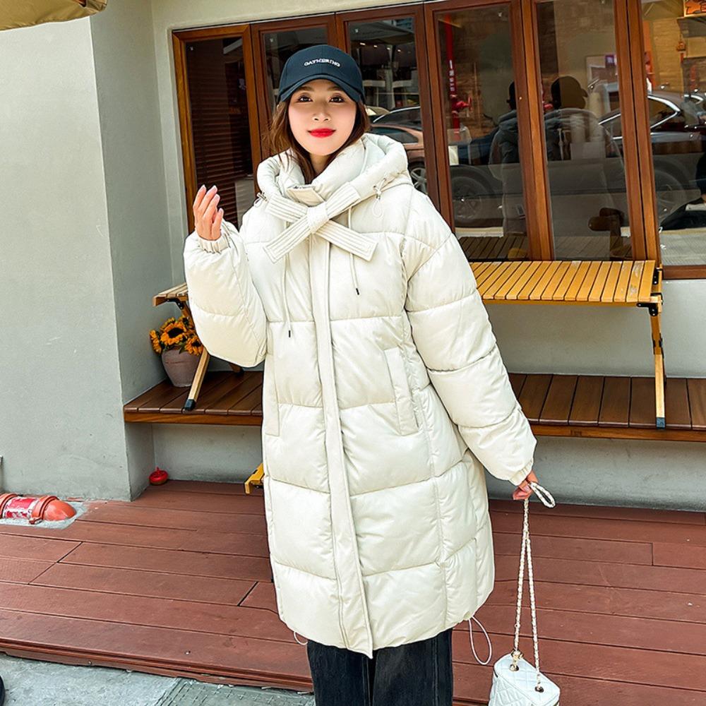 women's loose and long over-knee winter thickened cold-resistant and cold-resistant coats, cotton-padded jackets
