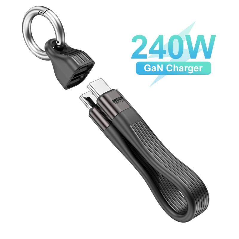 USB4 Charging Cable with PD240W Super Fast Charging and 40Gbps Speed 8K Video Transmission